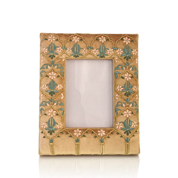 Vanity Photo Frame Embellished with a Floral Design