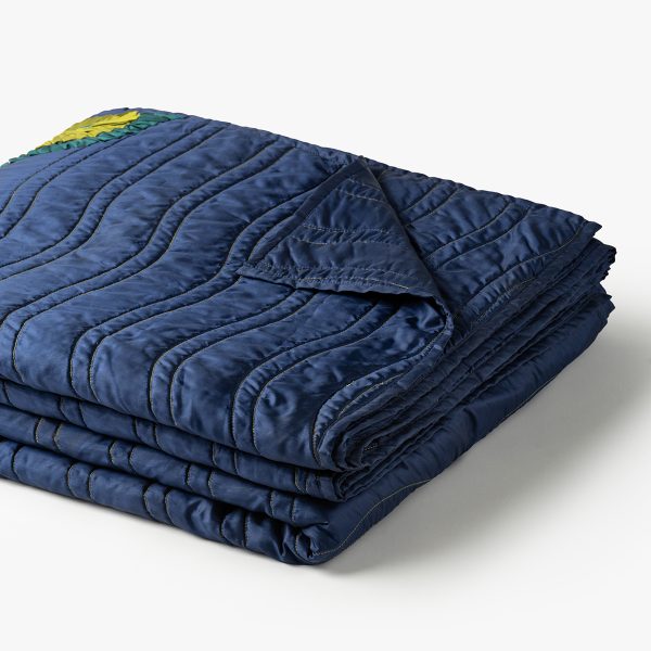 Sea Waves Embroidery Bedspread