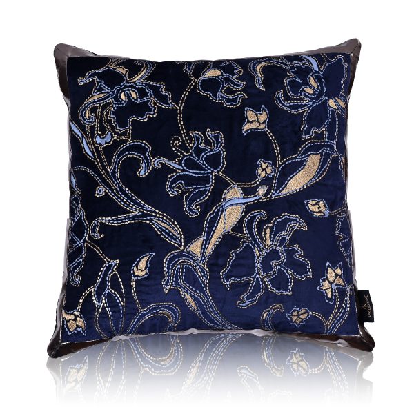 Fleur Rice Stitch Embroidery Cushion Cover